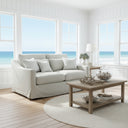 Hampton 2.5 Seater Slip Cover Sofa - Pastel Grey at online8 furniture store Auckland