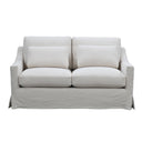 Hampton 2.5 Seater Slip Cover Sofa - Salt & Pepper at online8 furniture store Auckland