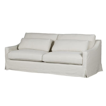 Salt & Pepper Hampton 3.5 Seater Slipcover Sofa measuring 230 x 100 x 81cm with double-sided feather and foam cushions