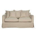 Hamptons 2-Seater Slipcover Sofa Bed - Beige at Online8 Furniture Auckland NZ