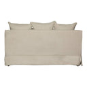 Hamptons 2-Seater Slipcover Sofa Bed - Beige at Online8 Furniture Auckland NZ