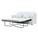 Hamptons 2-Seater Slipcover Sofa Bed - Blue Sky Stripes at Online8 Furniture Auckland NZ