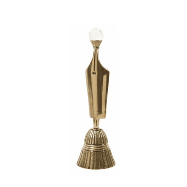 Hand Bell Gold W/Crystal Top at online8 furniture store Auckland