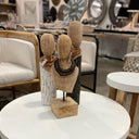 Hand Carved Log Bust | Statue 52cm at online8 furniture store Auckland