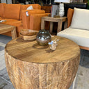 Hand Carved Round Coffee Table at online8 furniture store Auckland