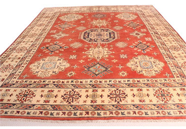 Hand Knotted Afghan Ghazni Kazak Rug 300x240 at online8 furniture store Auckland