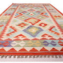 Hand Knotted Afghan Kilim Rug - 200x105 at online8 furniture store Auckland