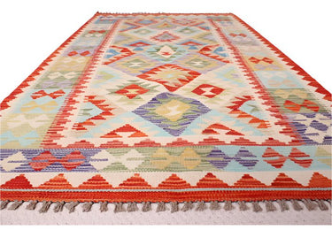 Hand Knotted Afghan Kilim Rug - 200x105 at online8 furniture store Auckland