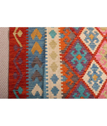 Hand Knotted Afghan Kilim Rug - 300x200 at online8 furniture store Auckland