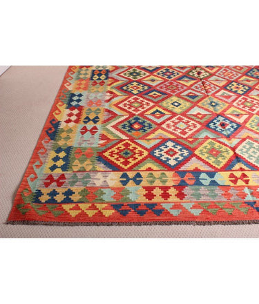 Hand Knotted Afghan Kilim Rug - 400x270 at online8 furniture store Auckland