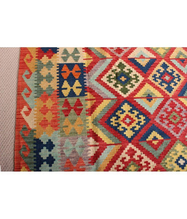 Hand Knotted Afghan Kilim Rug - 400x270 at online8 furniture store Auckland