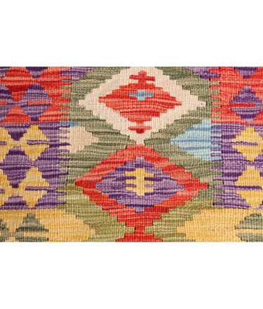 Hand Knotted Afghan Kilim Runner - 200x72 at online8 furniture store Auckland