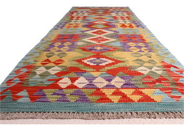 Hand Knotted Afghan Kilim Runner - 200x72 at online8 furniture store Auckland
