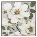 Hand Painted Flower Painting on Stretched Canvas - Gold Frame at online8 furniture store Auckland