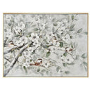 Hand Painted Flower Painting on Stretched Canvas - Gold Frame at online8 furniture store Auckland