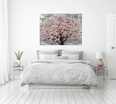 Hand Painted Flower Painting on Stretched Canvas at online8 furniture store Auckland