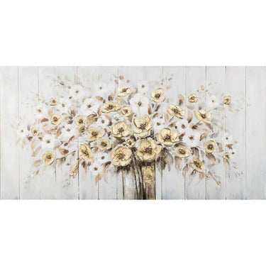 Hand Painted Flower Painting on Stretched Canvas at online8 furniture store Auckland