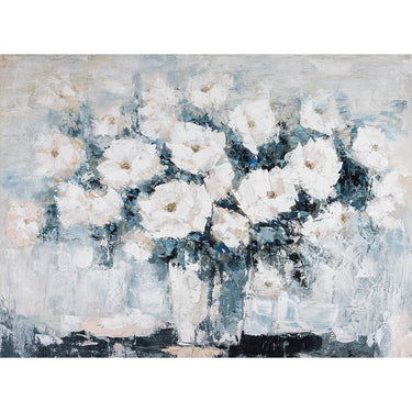 Hand Painted Flower Painting on Stretched Canvas at online8 furniture store Auckland