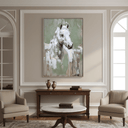Hand Painted Horse Framed Canvas Wall Art at online8 furniture store Auckland