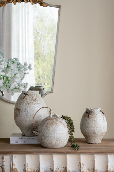 Hand - Pulled Decorative Jug with Wire Handle at online8 furniture store Auckland