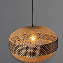 Handcrafted Bamboo Pendant 1- Natural/Black at Online8 Furniture Auckland NZ