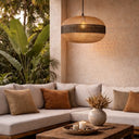 Handcrafted Bamboo Pendant 1- Natural/Black at Online8 Furniture Auckland NZ