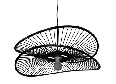 Handcrafted Bamboo Pendant - Black at Online8 Furniture Auckland NZ