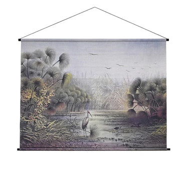 Hanging Canvas Wall Art: Heron Hideaway Landscape at Online8 Furniture Auckland NZ