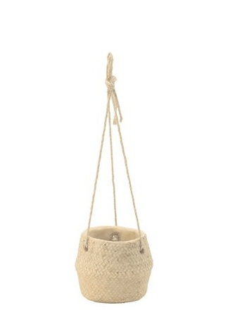 Hanging Cement Basket Planter at online8 furniture store Auckland