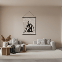 Hanging Paper Scroll Wall Art: Resting Lady at Online8 Furniture Auckland NZ
