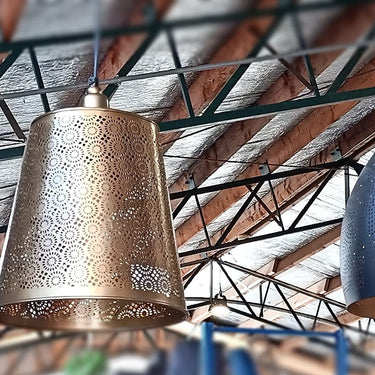 Hanging Pendant - Antique Brass at online8 furniture store Auckland