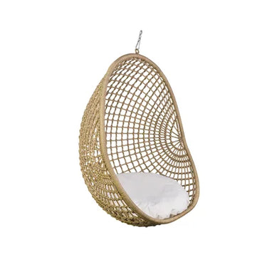 Hanging Pod Chair – Natural Check at Online8 Furniture Auckland NZ