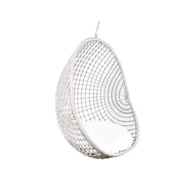 Hanging Pod Chair - White Check at Online8 Furniture Auckland NZ