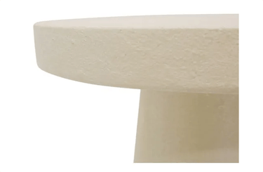 Hannah Side Table - Textured Off White at online8 furniture store Auckland