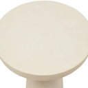 Hannah Side Table - Textured Off White at online8 furniture store Auckland