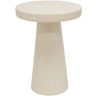 Hannah Side Table - Textured Off White at online8 furniture store Auckland