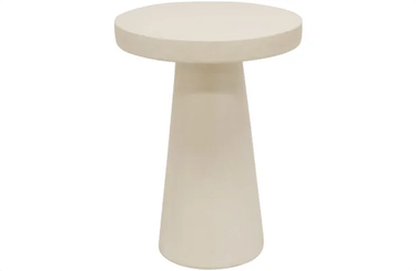 Hannah Side Table - Textured Off White at online8 furniture store Auckland