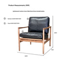 Hans Mid-Century Armchair - Black at online8 furniture store Auckland