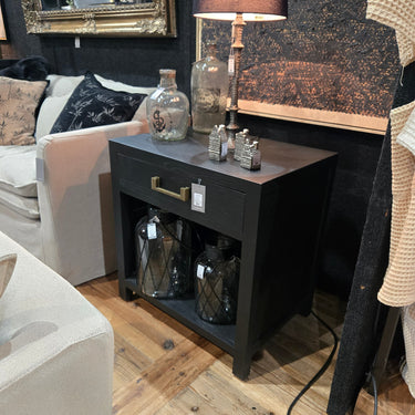 Harlequin Bedside - Elm at online8 furniture store Auckland