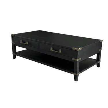 Harlequin Coffee Table - Old Pine/Metal Fittings at online8 furniture store Auckland
