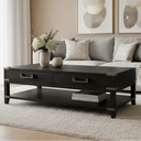 Harlequin Coffee Table - Old Pine/Metal Fittings at Online8 Furniture Auckland NZ