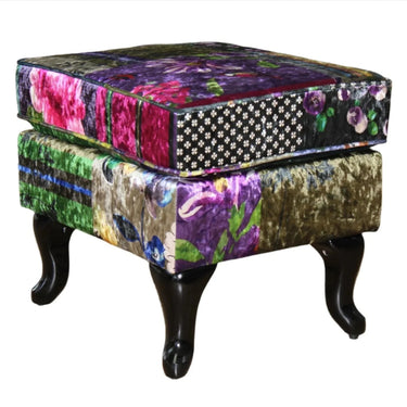 Harlequin Patchwork Ottoman at online8 furniture store Auckland