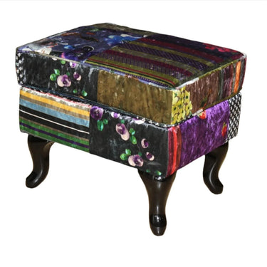 Harlequin Patchwork Ottoman at online8 furniture store Auckland