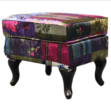 Harlequin Patchwork Ottoman at online8 furniture store Auckland
