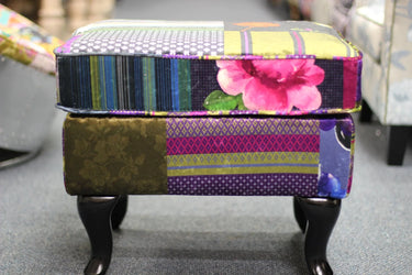 Harlequin Patchwork Ottoman at online8 furniture store Auckland