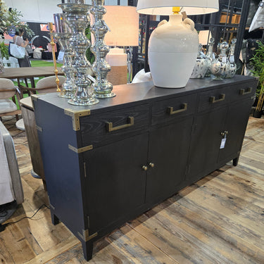 Harlequin Sideboard - Old Pine/ Metal Fitting at online8 furniture store Auckland