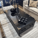 Harlequin Trunk Coffee Table - Old Pine at online8 furniture store Auckland