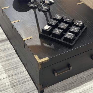 Harlequin Trunk Coffee Table - Old Pine at online8 furniture store Auckland