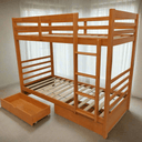 Harriet Bunk Bed with Two Bottom Drawers at online8 furniture store Auckland