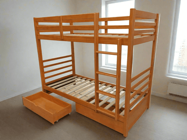 Harriet Bunk Bed with Two Bottom Drawers at online8 furniture store Auckland